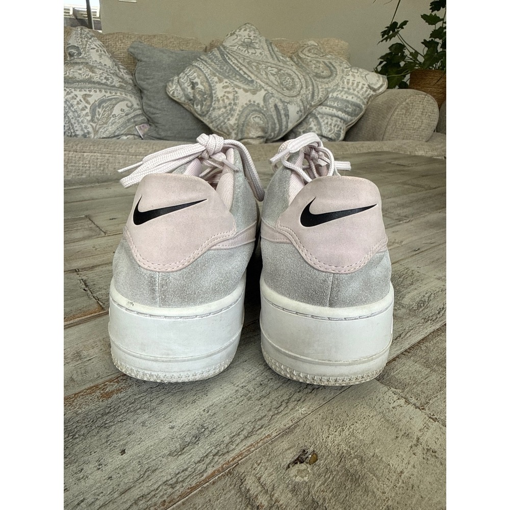 Nike Air Force 1 Sage Low Grey Pink Quartz Suede Platform AR5339-604 Womens 9.5 - Picture 4 of 8